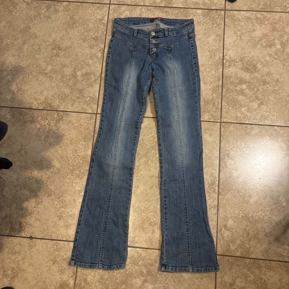Denim Rock Low Rise Flare Jeans size 5